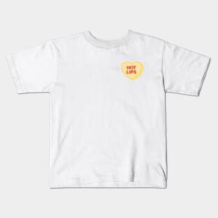 Conversation Heart: Hot Lips Kids T-Shirt